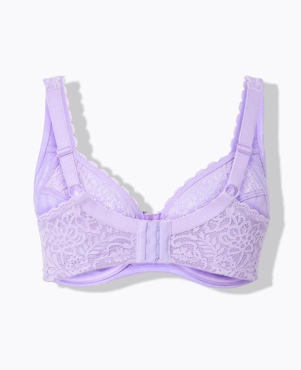 Produktbild Ulla Popken Bügel-BH, Blütenspitze, Vollspitze, Cup C - E (Einzelpack, 85 B)