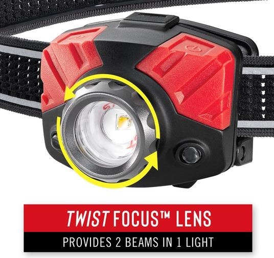 Actual product image Coast FL75R rechargeable headlamp 1000 lumen - in hanging box (530 lm)