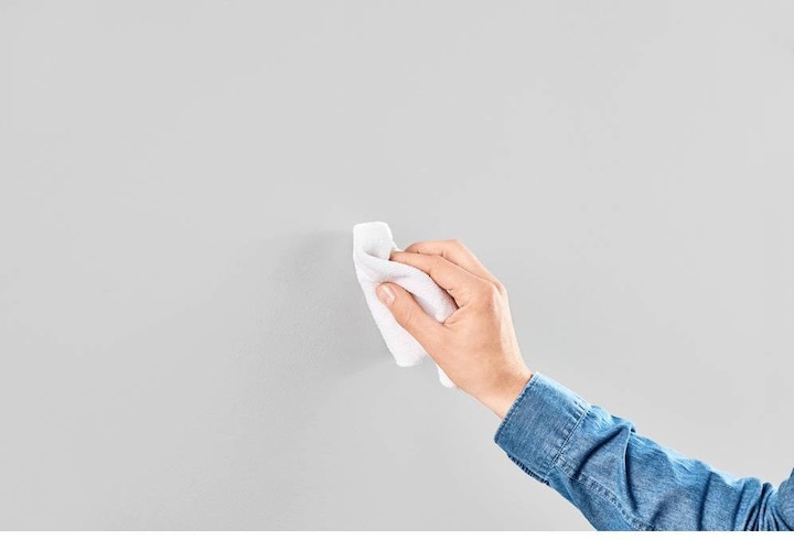 Actual product image tesa Canvas Adhesive Nail Wallpaper & Plaster Height Adjustable