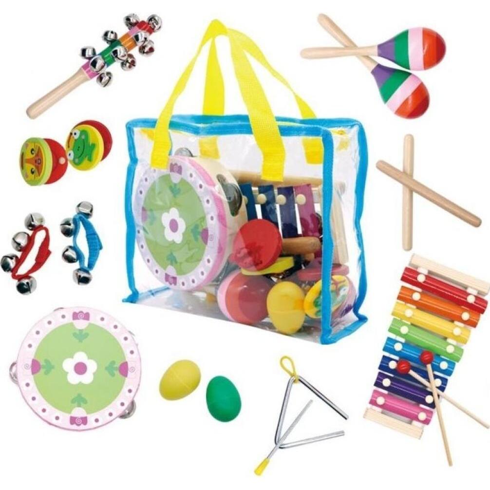 EcoToys Musikset 14 Instrumente + Tasche