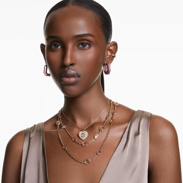 Image du produit Swarovski Boucles d'oreilles miniatures à cristaux octogonaux avec fermoir à charnière (Métal Swarovski)