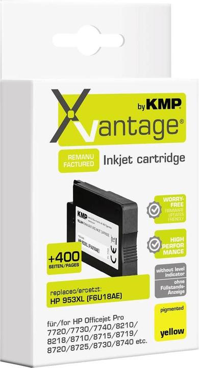 Produktbild KMP Patrone HP 953XL F6U18AE yellow 2000 S. remanufactured (Y)