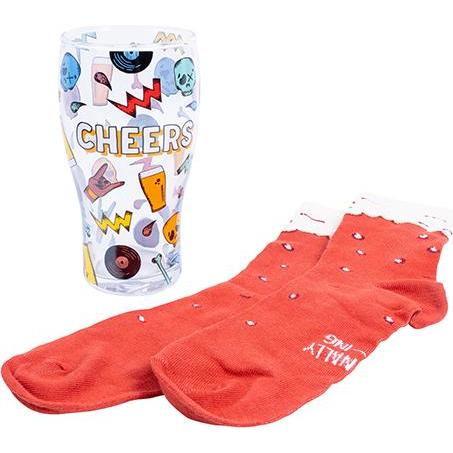 Fizz Creations Craft Beer Socks & Glass