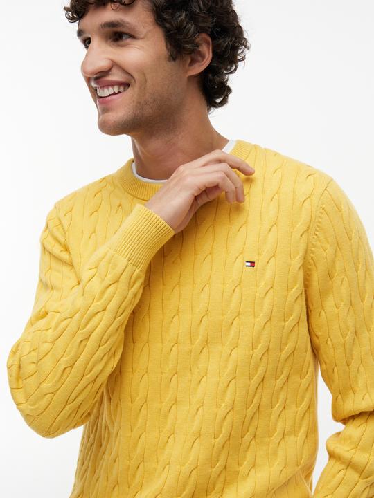 Produktbild Tommy Hilfiger Klassischer Baumwoll-Kabelpullover mit Rundhalsausschnitt (XS)