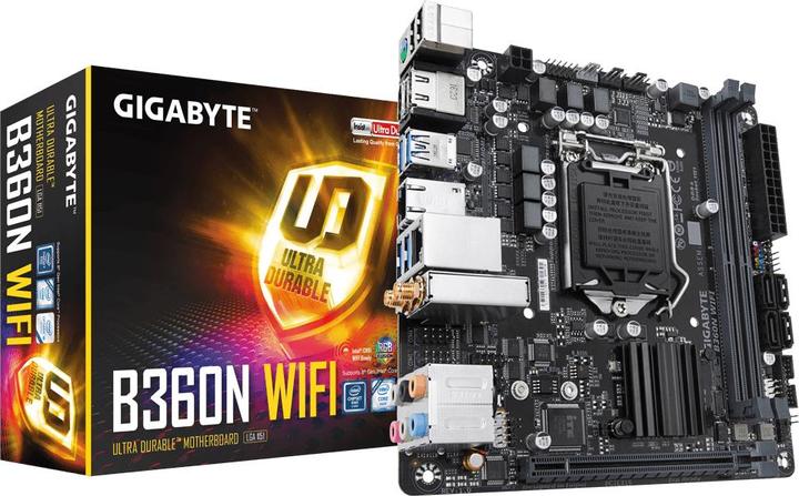 Image du produit Gigabyte B360N WIFI (LGA 1151, Intel B360 Express, Mini-ITX)