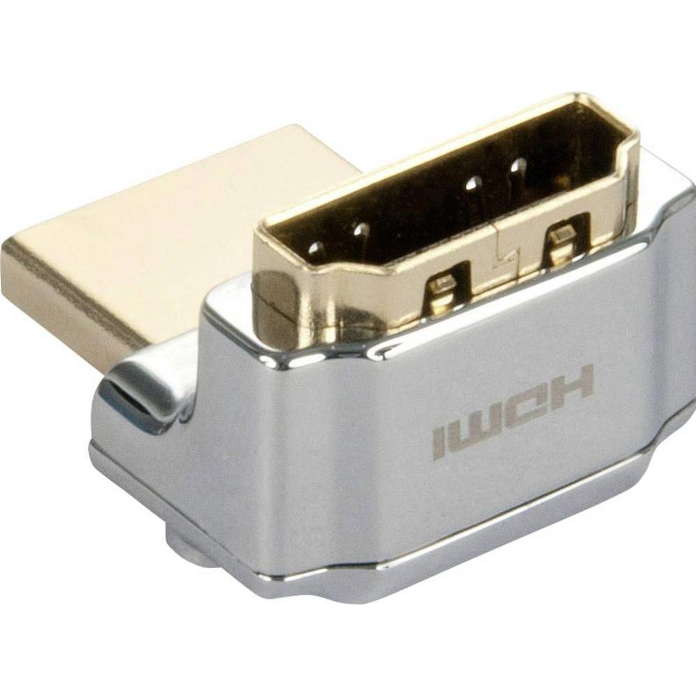 Thumbnail - Lindy Cromo "nach oben" HDMI zu (HDMI, 4 cm), Data + Video Adapter, Silber