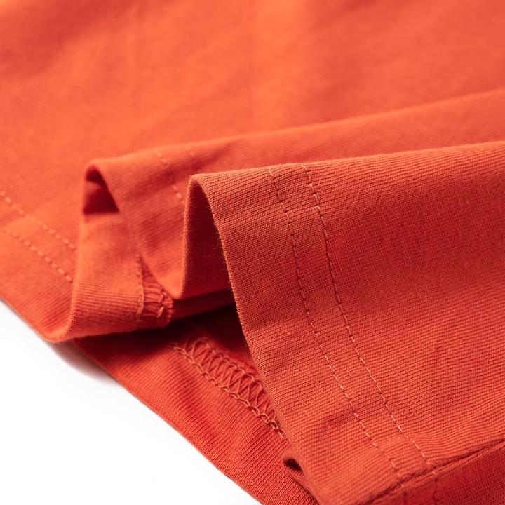 Immagine prodotto VidaXL Camicia da bambino a maniche lunghe arancione 104,Materiale: 100 (104)