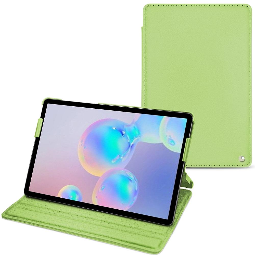 Noreve Lederschutzhülle horizontal (Galaxy Tab S6), Tablet Hülle, Grün