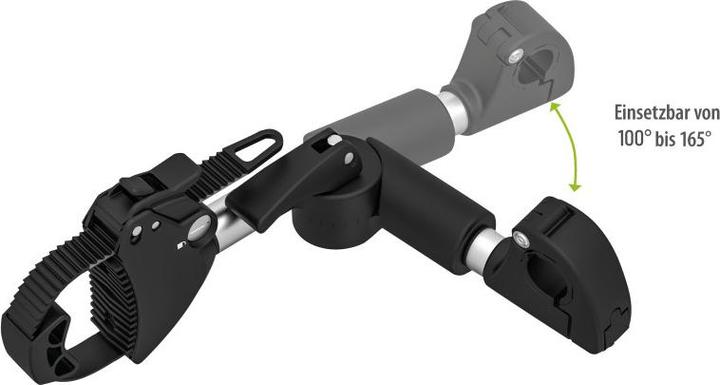 Actual product image Eufab Verstellbarer Strap-Rahmenhalter 27cm (Black)