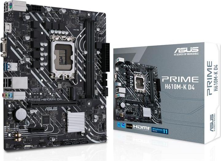Image du produit ASUS PRIME H610M-K D4 (LGA 1700, Intel H610, mATX)