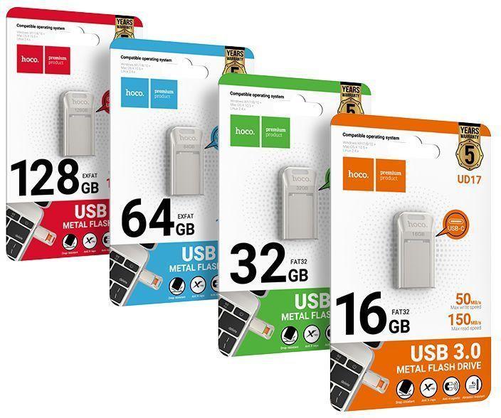 Produktbild Hoco Memory cards pendrive USB A + USB C UD17 16GB USB3.0 (16 GB, USB-A)