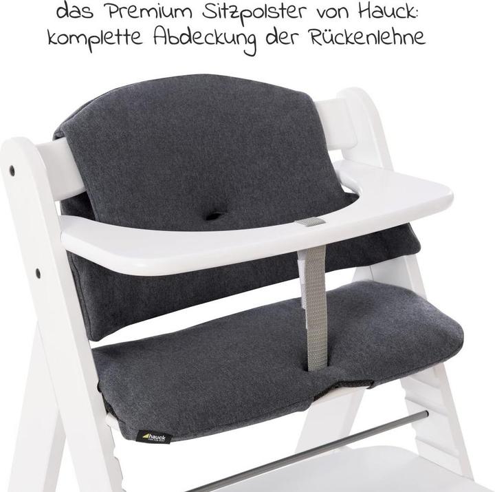 Actual product image Hauck Highchairs Highchair Alpha Plus White - in economy set incl. (Highchair)