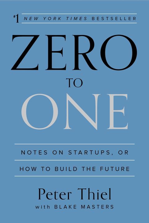 Produktbild Zero to One (Englisch, Peter Thiel, 2014)