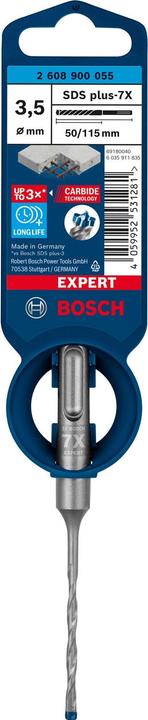 Produktbild Bosch Professional Zubehör EXPERT SDS plus-7X Hammerbohrer, 3,5 x 50 x 115 mm (3.5 Millimeter)