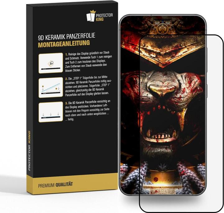 Produktbild Protectorking 2x Ceramic-Glass Full Cover HD Klar (2 Stück, Samsung Galaxy S20 FE)