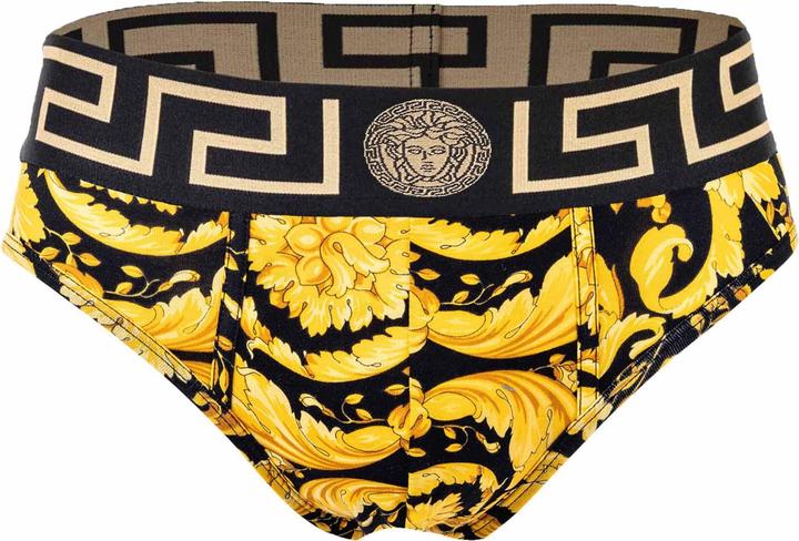 Image du produit Versace Slip Stretch Organic Jersey Barocco Ss92 All Over - New Logo (XL, Une unité par pack)