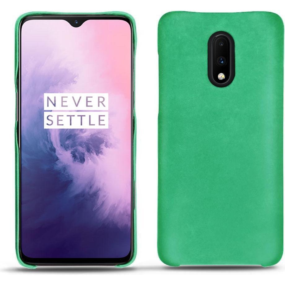 Thumbnail - Noreve Lederschutzhülle (OnePlus 7), Smartphone Hülle, Grün