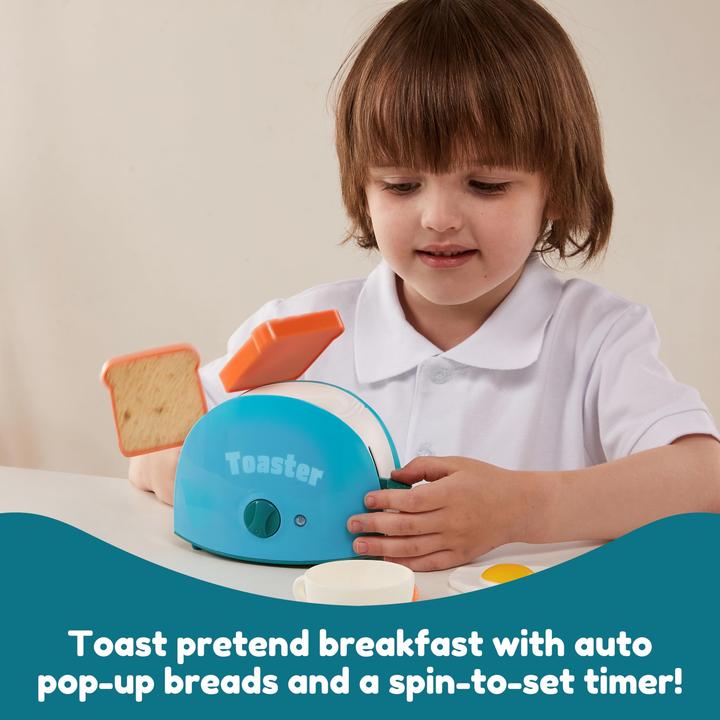 Image du produit Activity Board Küchenzubehörset für Kinder, Spielzeug für die Küche, Kaffeemaschine, Mixer, Toaster mit