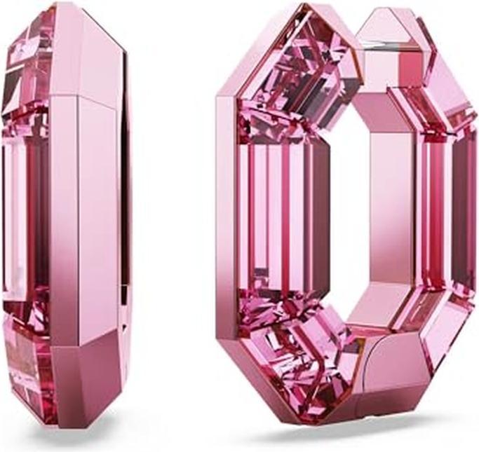 Image du produit Swarovski Boucles d'oreilles miniatures à cristaux octogonaux avec fermoir à charnière (Métal Swarovski)