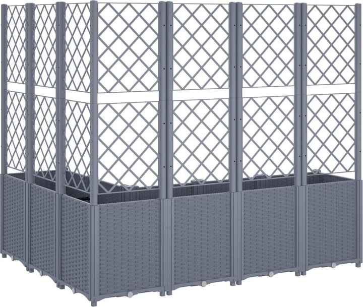 Actual product image VidaXL Planter with trellis PP