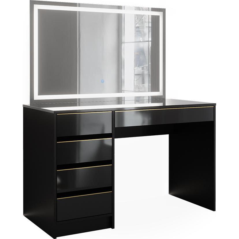 Vicco, Schminktisch, Sherry mit Beleuchtung (120 x 75 x 55 cm)