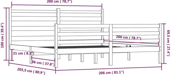 Produktbild vidaXL Inbal (200 x 200 cm)