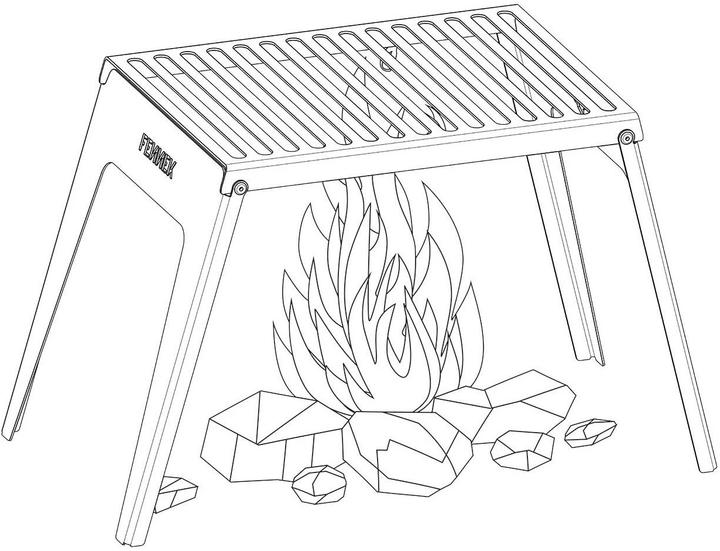 Produktbild Fennek Grill Klapprost