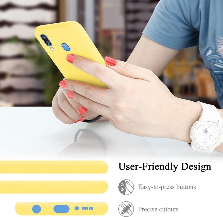 Actual product image Cadorabo TPU Liquid Silicone Case Cover (Samsung Galaxy A40)