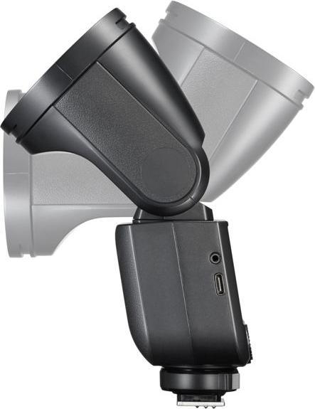 Actual product image Godox V1mid O - Round head flash with battery for Olympus/Panasonic (Plug-on flash, Micro FourThirds)