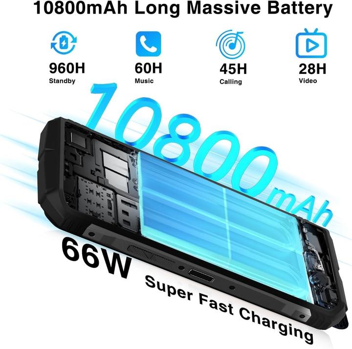 Produktbild Doogee V31GT (256 GB, Classic Black, 6.58", Hybrid Dual SIM, 5G)