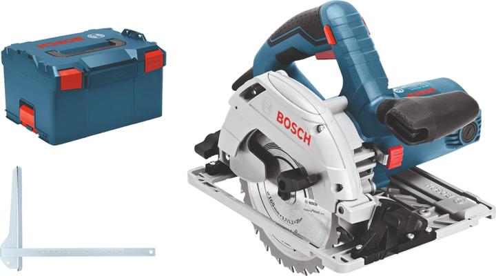 Actual product image Bosch Professional Hand-held circular saw GKS 55+ GCE, with L-BOXX