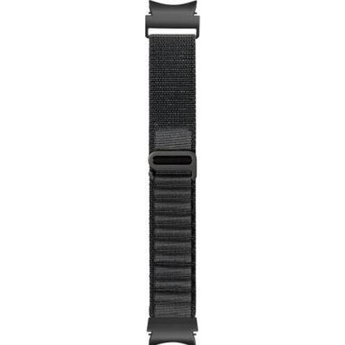Bigben Uhrenarmband für Galaxy Watch Alpine Buckle Schwarz (Kunststoff tissé, Galaxy Watch 4, 5 Pro), Uhrenarmband, Schw...