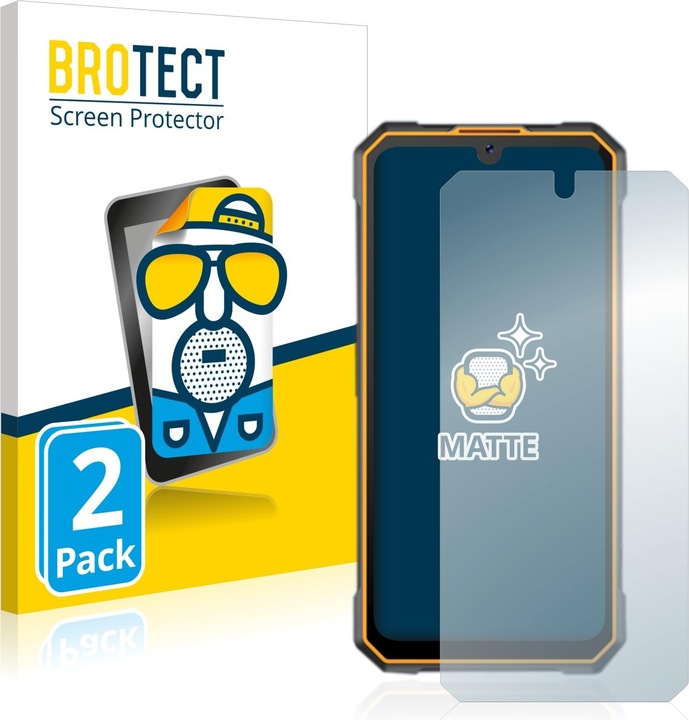Actual product image BROTECT Anti-glare screen protector matt (2 Piece, Cubot King Kong 5)