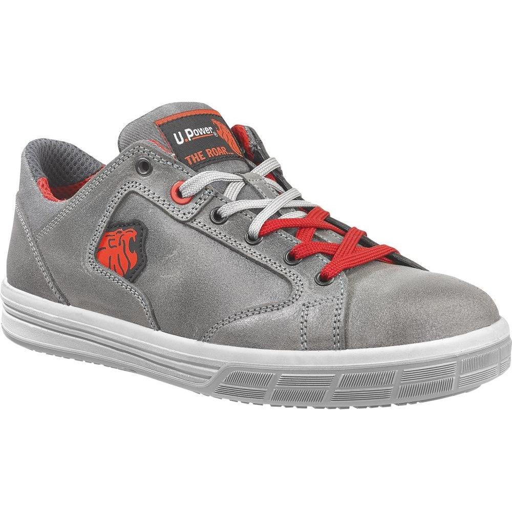 U-Power Uomo Grigio Scarpe Da Lavoro, Scarpa Di Sicurezza Forest Taglia 44 S3 Src En Iso 20345 In Pelle Morbida (S3, 44)