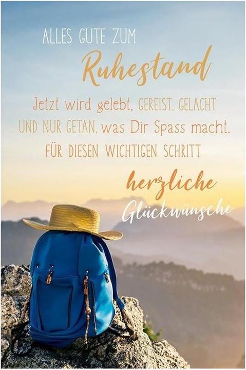 Produktbild ABC Grusskarte Ruhestand 12.5 x 17.6 cm (1 Stk.)