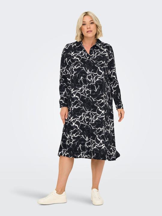 Actual product image Only Carammia L/S Midi Shirt Dress Aop (46)