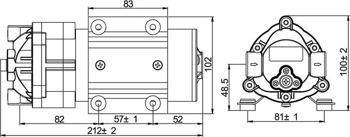 Actual product image Naturewater Booster Pump with 400 GPD (1514 l/day) 96W for Reverse Osmosis Systems (Booster pump)