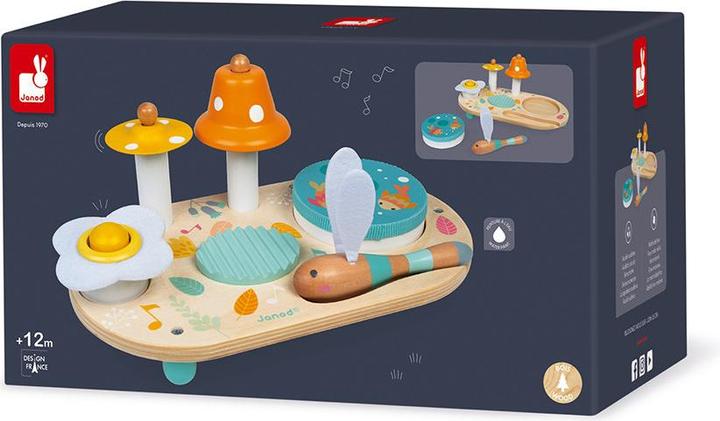 Actual product image Janod Music table with 5 functions Pure (German, Spanish, French, Dutch, Italian, English)