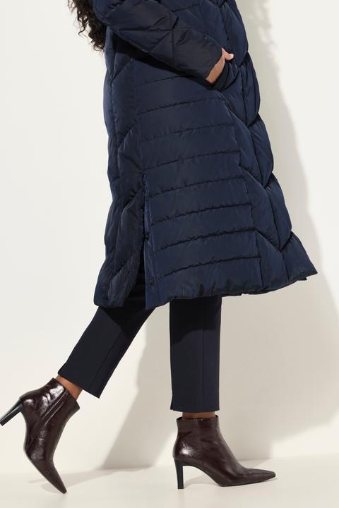Actual product image Ulla Popken Zigzag Quilted Water Repellent Coat (58)