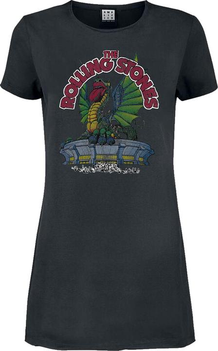 Actual product image Amplified Womens/Ladies 1972 The Rolling Stones T-Shirt Dress (XS)