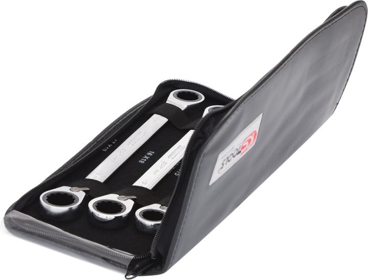 Produktbild KS Tools GEARplus Doppel-Ratschenringschlüssel-Satz umschaltbar, metrisch, 6 Teile (19 mm, 12 mm, 9 mm, 16 mm, 15 mm, 11 mm, 14 mm, 10  mm, 8 mm, 18 mm, 17 mm, 13 mm)