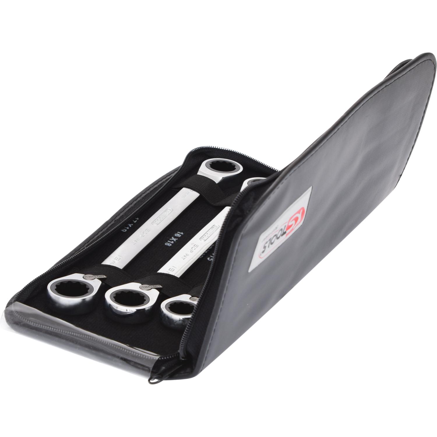 Thumbnail - KS Tools, Schraubenschlüssel, GEARplus Doppel-Ratschenringschlüssel-Satz umschaltbar, metrisch, 6 Teile (19 mm)