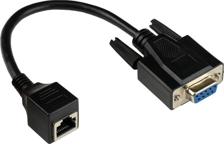 Actual product image Good Connections GC 4945-FF Adapter cable RJ45 socket> D-Sub 9-pin. socket black 0.1 (0.10 m)