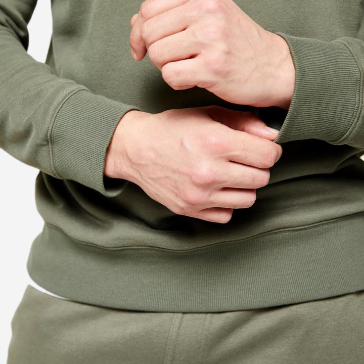 Produktbild Domyos Hoodie Herren warm Baumwollgewebe - grün/khaki (M)