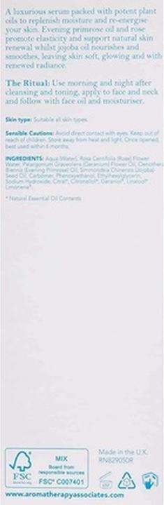 Immagine prodotto Aromatherapy Associates Idratante rinnovatore alla tripla rosa con oli essenziali 50ml (50 ml)