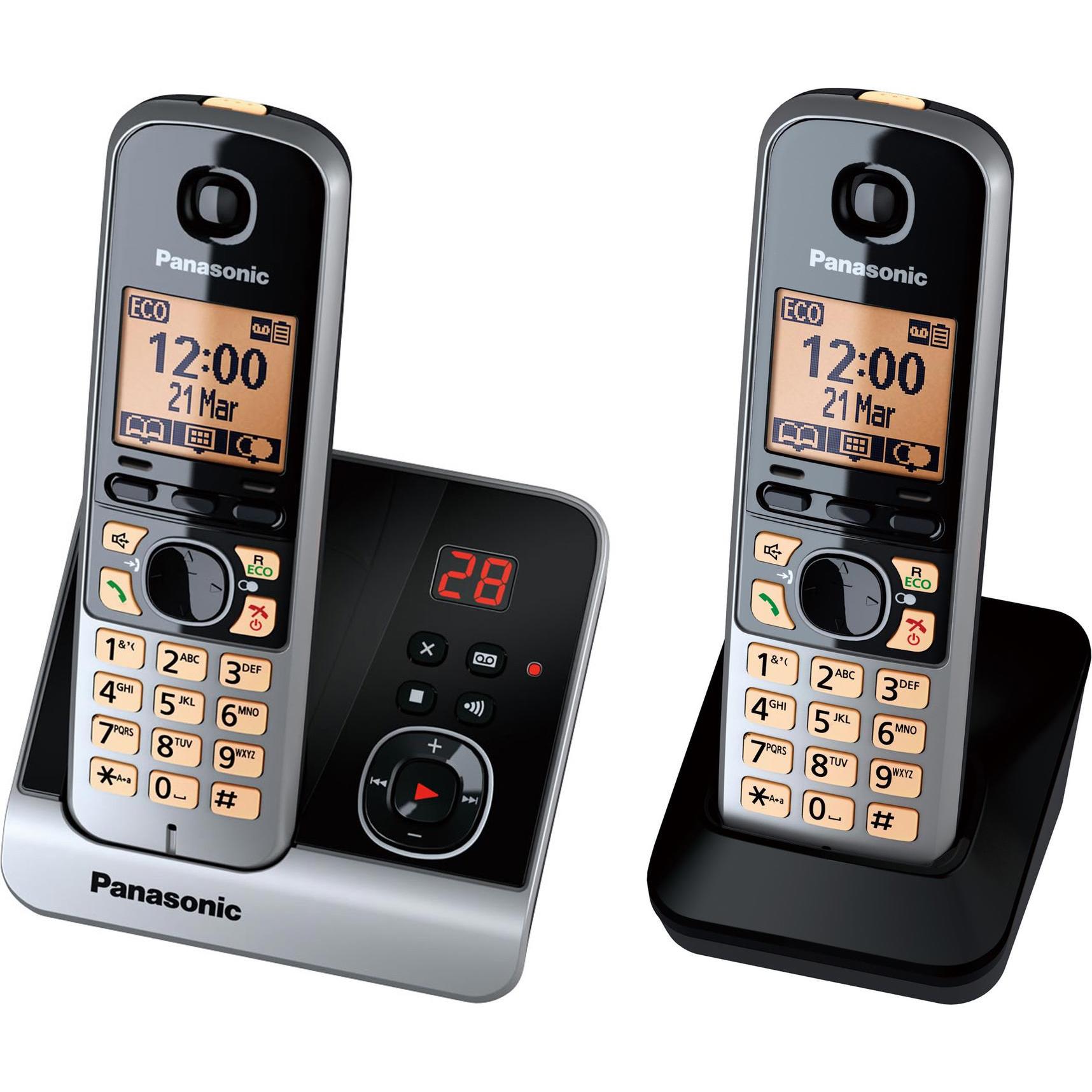 Panasonic KX-TG6722GB, Telefon, Schwarz