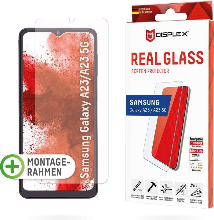 Produktbild Displex Real Glass, 2D Panzerglas (1 Stück, Samsung Galaxy A23 5G, Samsung Galaxy F13, Samsung Galaxy M13, Samsung Galaxy A23, Samsung Galaxy M23, Samsung Galaxy M33)