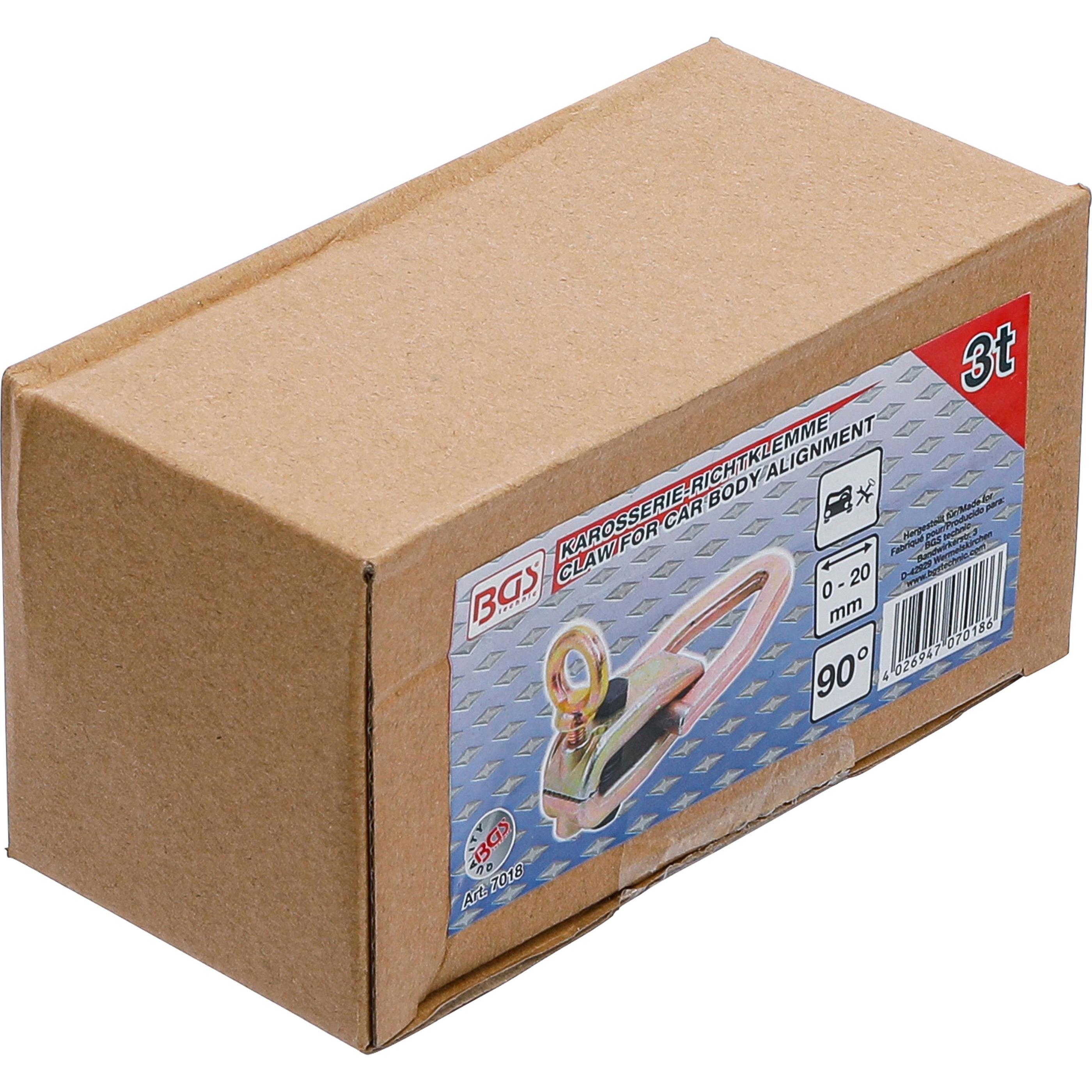 Thumbnail - BGS, Türgriff + Fenstergriff, Karosserie-Richtklemme 90° zwei Zugrichtungen max. 3 t (Türgriff)