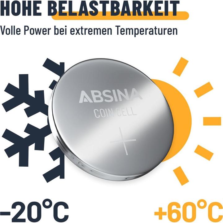 Image du produit Absina Kit de piles boutonnées (48 pcs, A10, A13, AG1, CR2016, CR2025, CR2032)