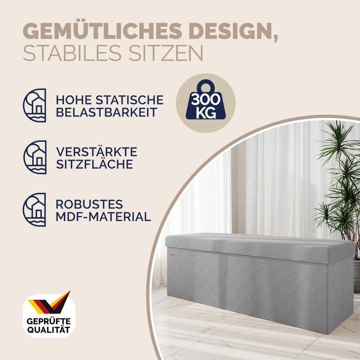 Image du produit Casaria Coffre de siège Cord (114 cm)